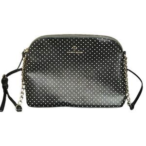 Nanette Lepore Stylish Black and White Polkadot Crossbody Bag